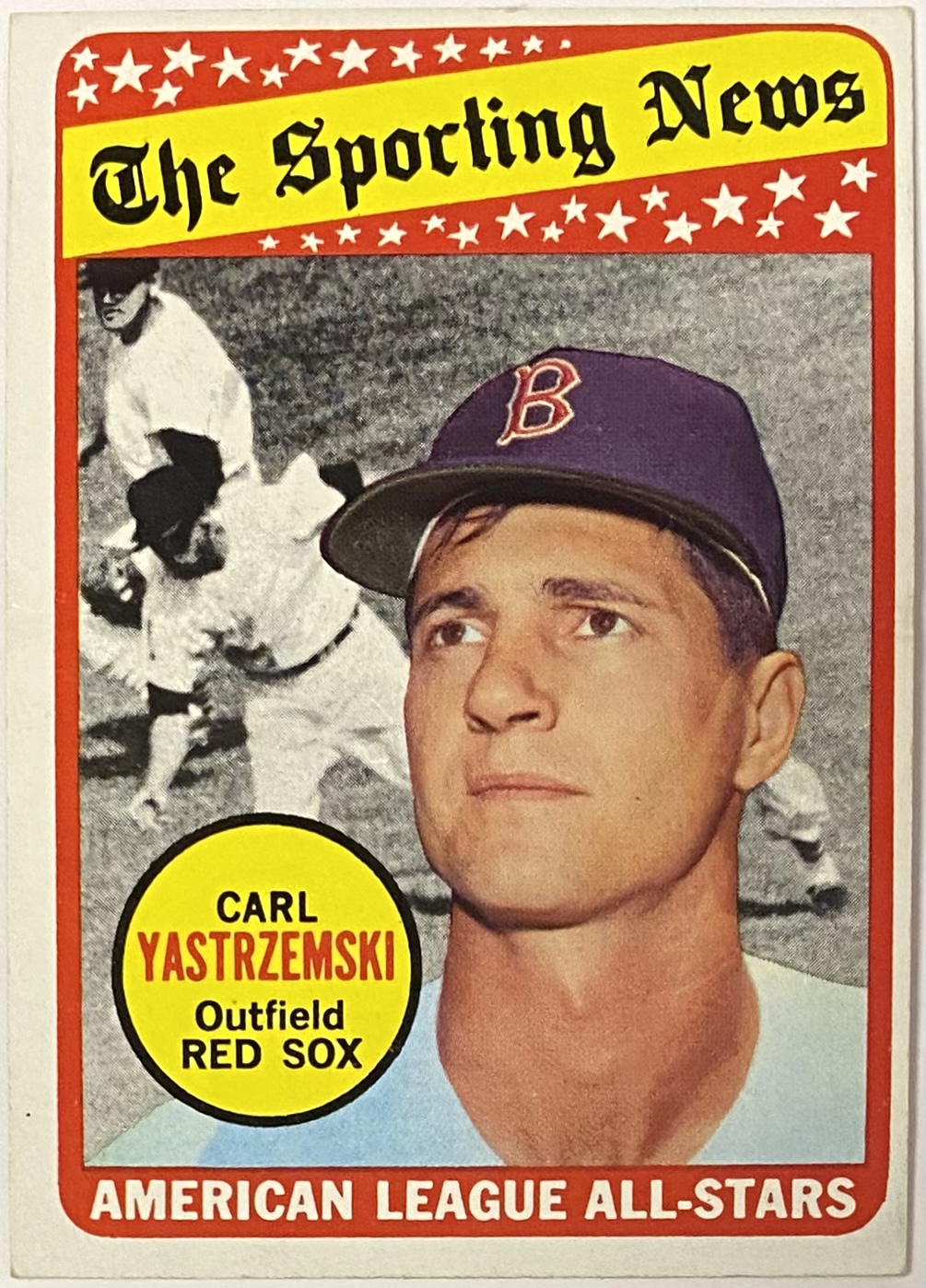 Carl Yastrzemski 1969 Topps Boston Red Sox Baseball Sporting News All