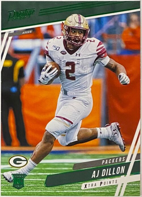 AJ Dillon 2020 Panini Prestige Football Green Bay Packers Xtra Points