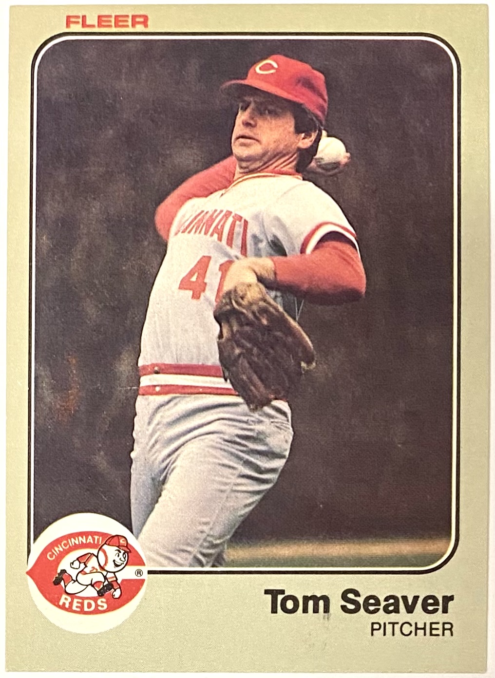 Tom Seaver 1983 Fleer Cincinnati Reds Baseball Card HOF KBK Sports