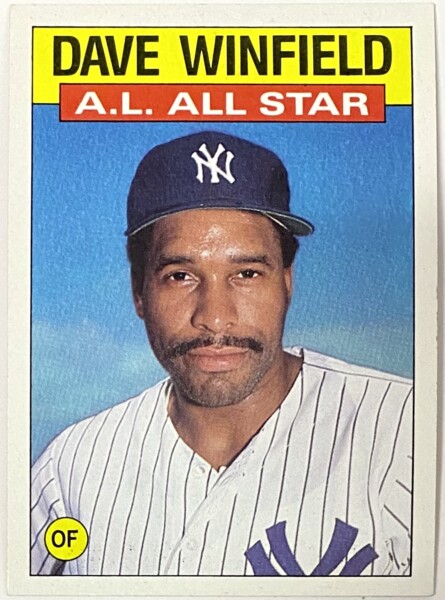 Dave Winfield 1986 Topps New York Yankees Baseball All Star Card HOF