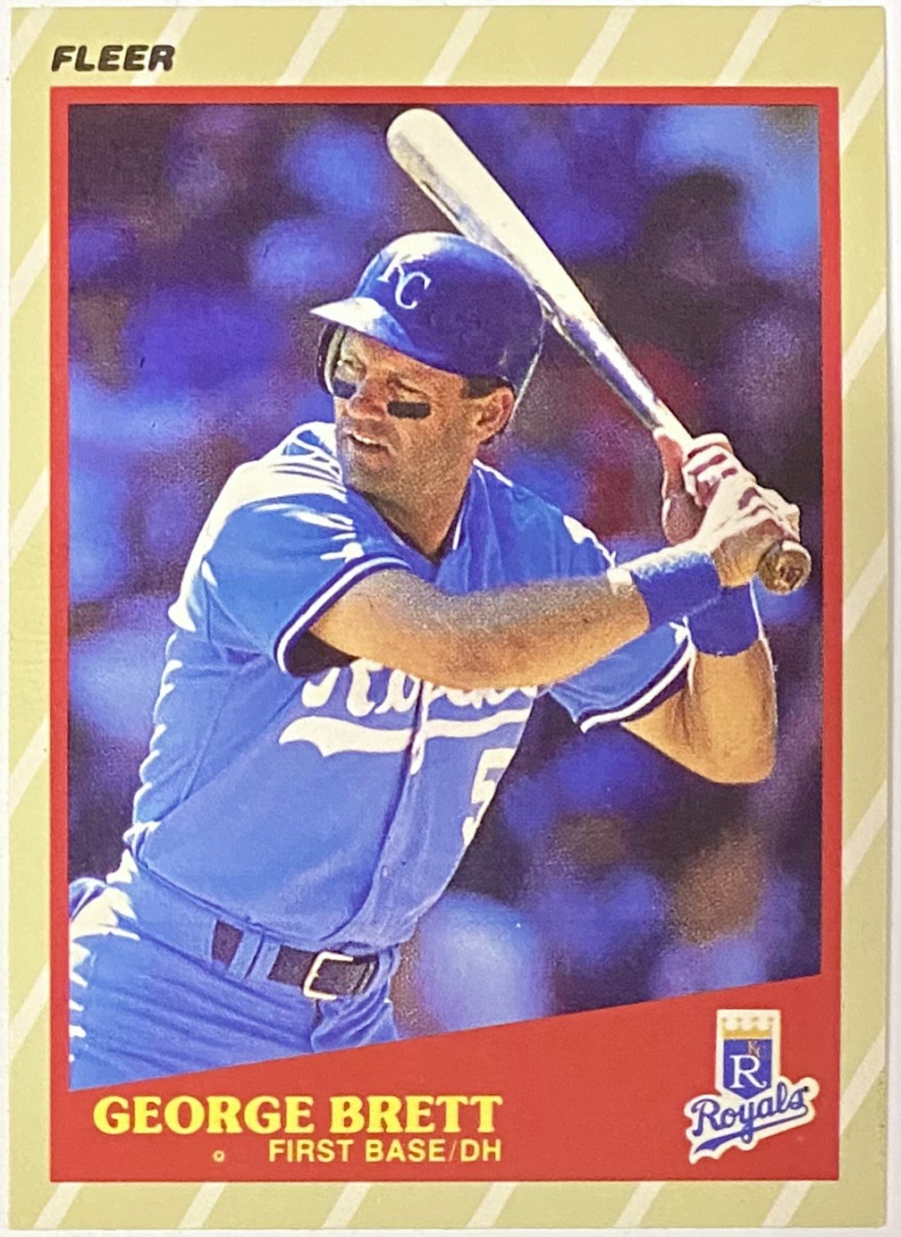 George Brett 1989 Fleer Kansas City Royals Baseball Superstars Card