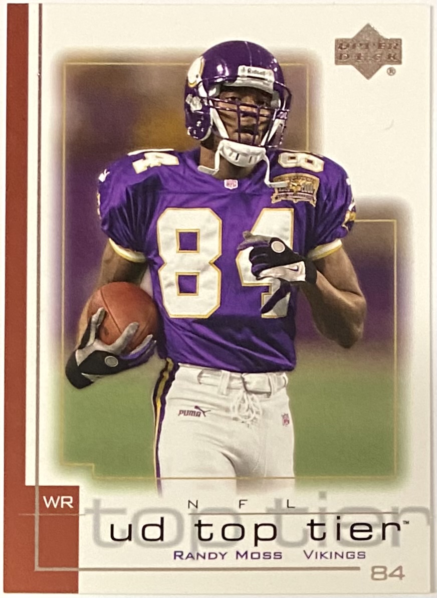 Randy Moss 2001 Upper Deck Minnesota Vikings Football Top Tier Card