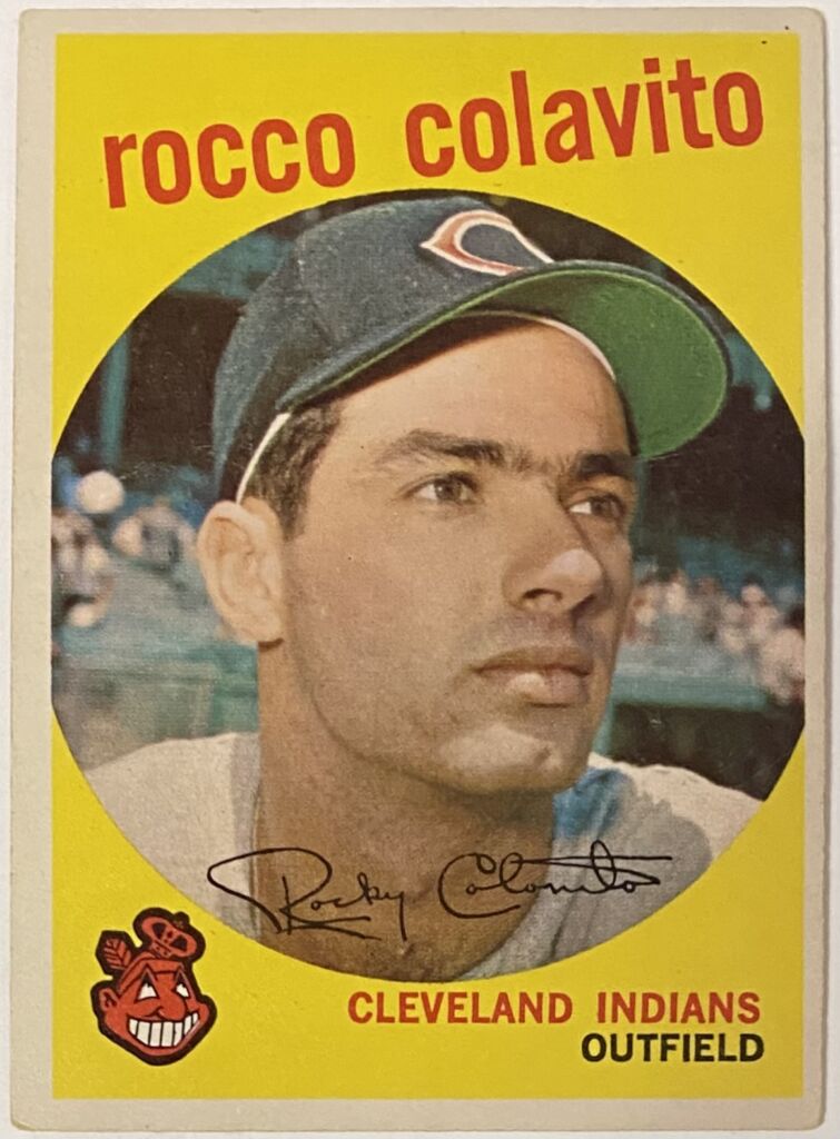 Rocco Colavito 1959 Topps Cleveland Indians Baseball Card KBK Sports