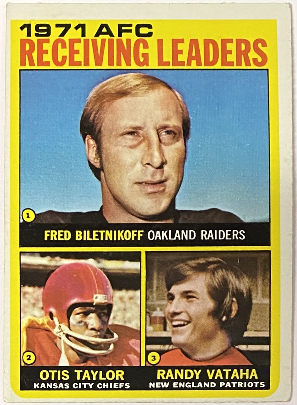 Fred Biletnikoff Topps Oakland Raiders Football Afc Receiving