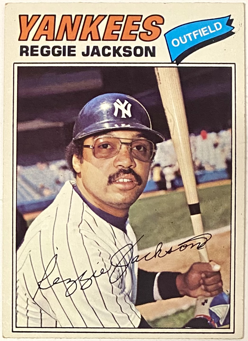 Reggie Jackson Topps New York Yankees Baseball Card Hof Kbk Sports