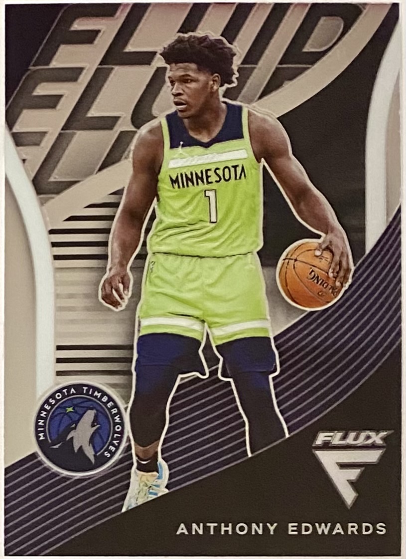 Anthony Edwards 2020 21 Panini Flux Fluid Basketball Minnesota