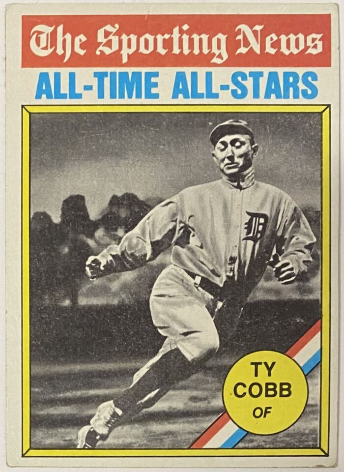 Ty Cobb Topps Detroit Tigers Baseball The Sporting News All Time