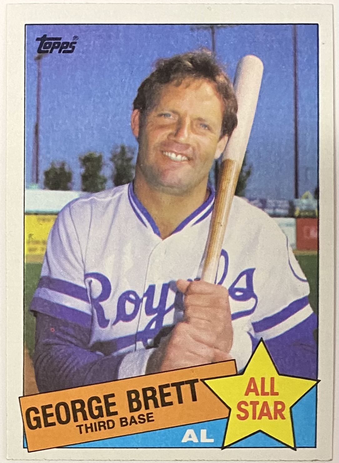 George Brett Topps Kansas City Royals Baseball All Star Card Hof