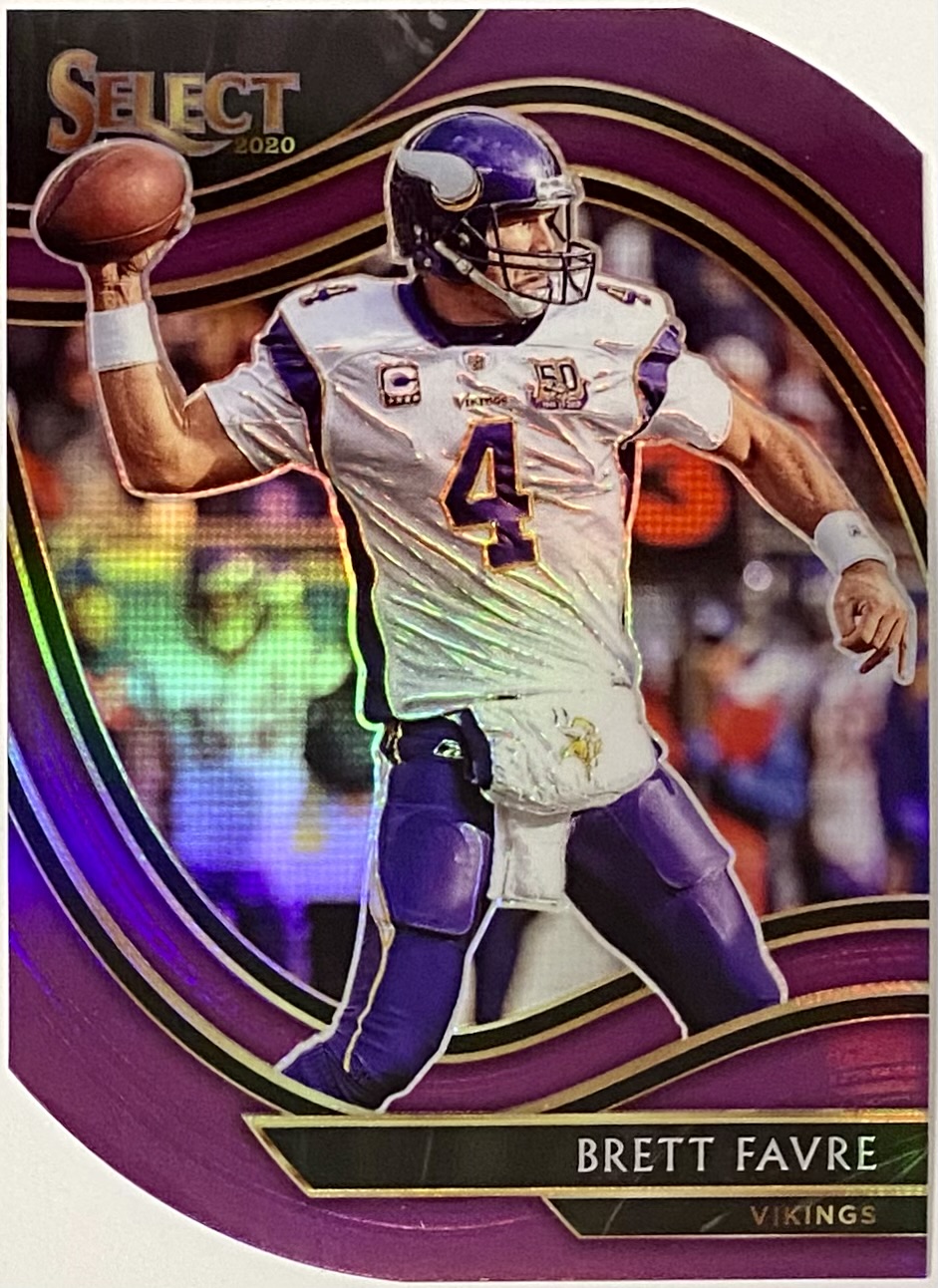 Brett Favre 2020 Panini Select Football Minnesota Vikings Field Level