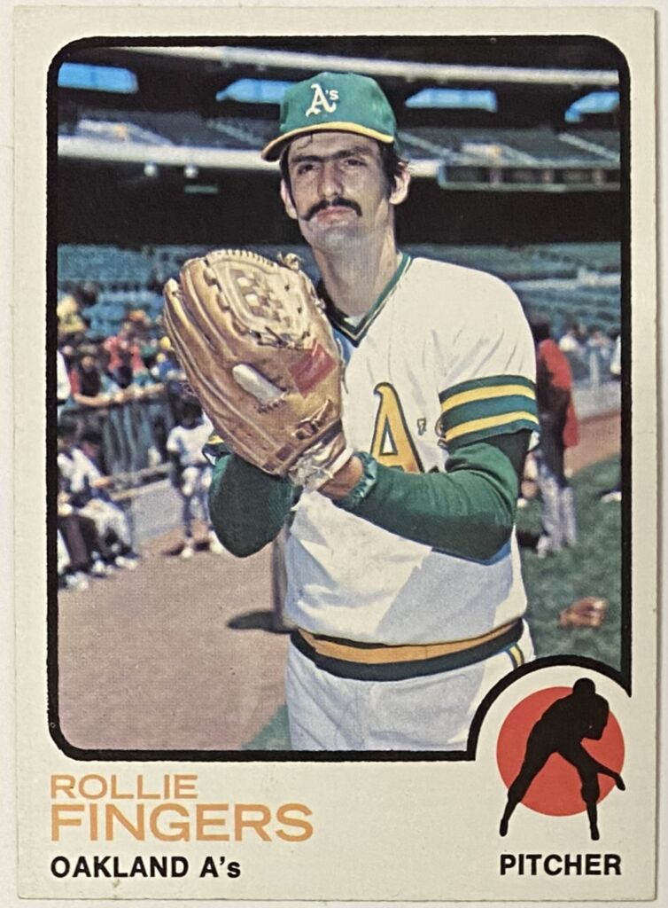 Rollie Fingers Topps Oakland Athletics Baseball Card Kbk Sports