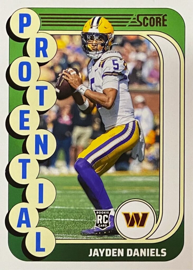 Jayden Daniels Panini Score Football Washington Commanders