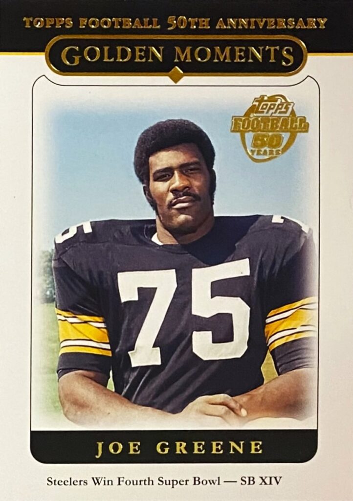 Joe Greene Topps Pittsburgh Steelers Football Th Anniversary