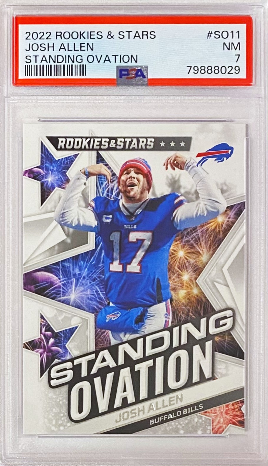 Josh Allen Panini Rookies Stars Football Buffalo Bills Standing