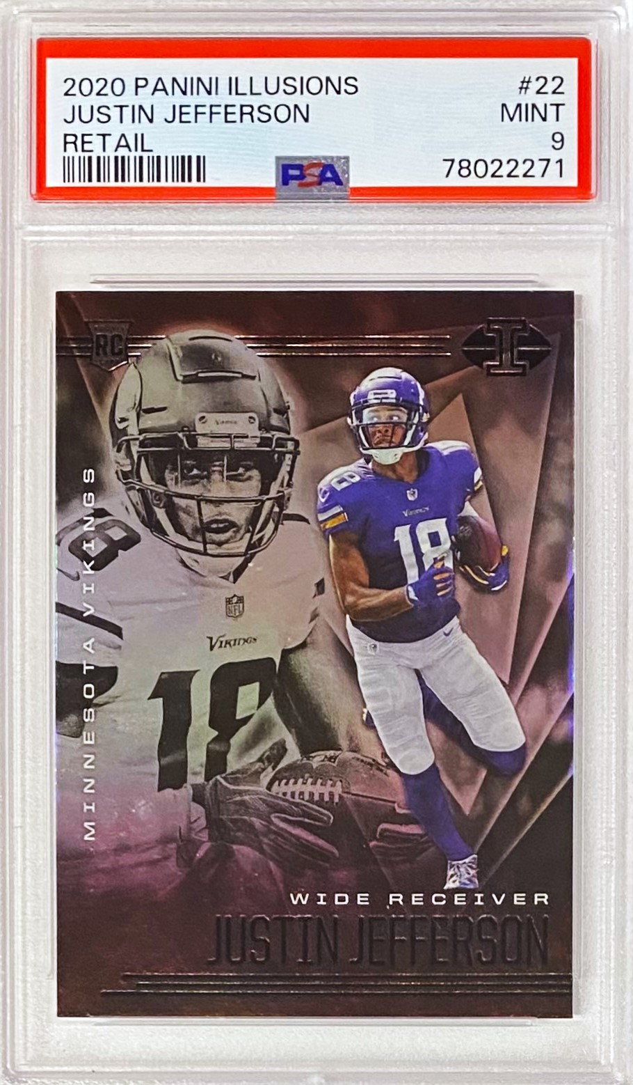 Justin Jefferson Panini Illusions Football Minnesota Vikings