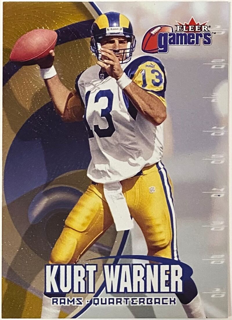 Kurt Warner 2000 Fleer St Louis Rams Football Gamers Card KBK Sports