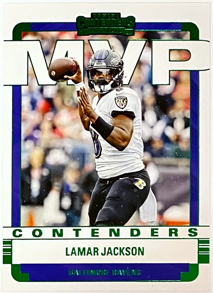 Lamar Jackson 2022 Panini Contenders Football Baltimore Ravens MVP