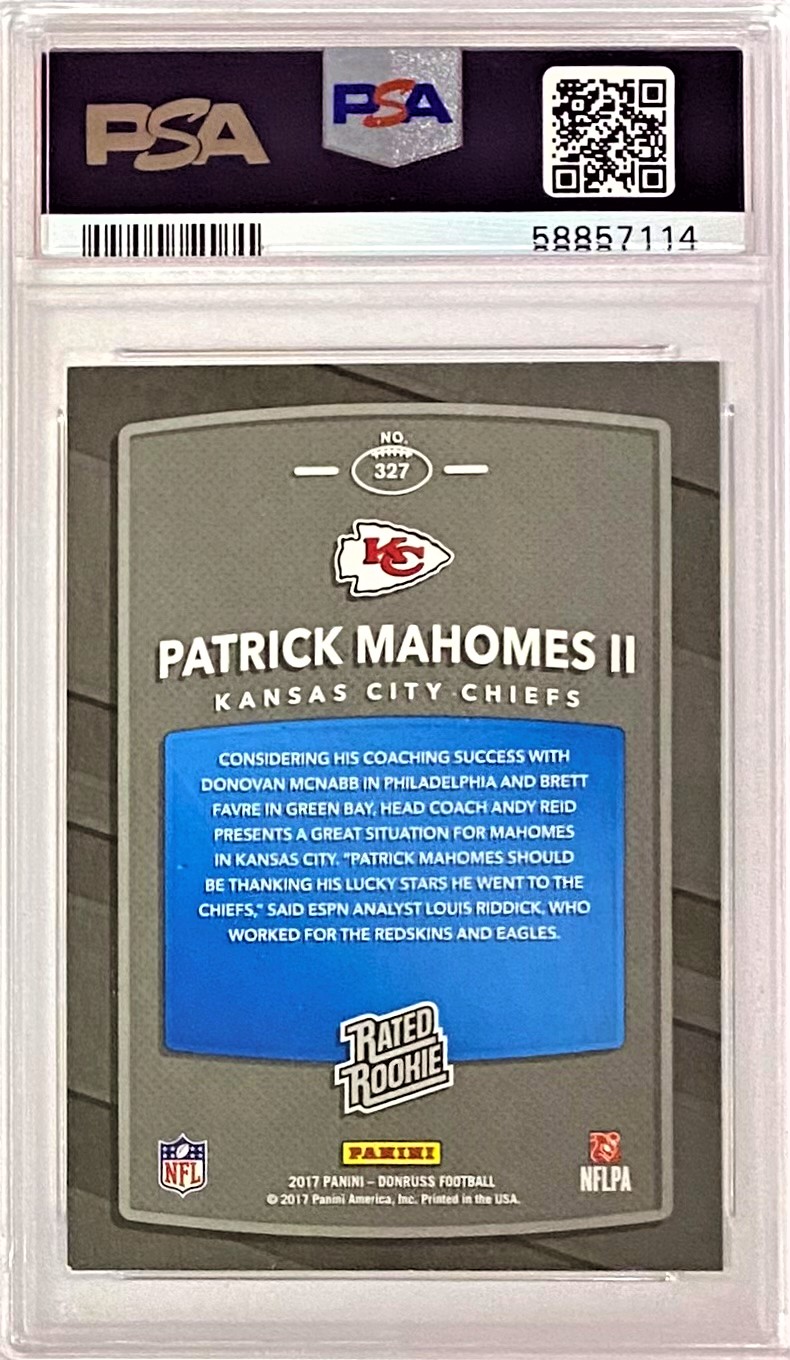 Patrick Mahomes Ii Panini Playoff Football Kansas City Chiefs Card