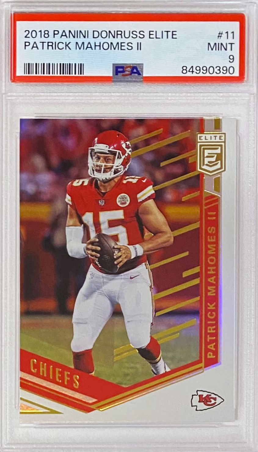 Patrick Mahomes Ii Panini Donruss Elite Football Kansas City