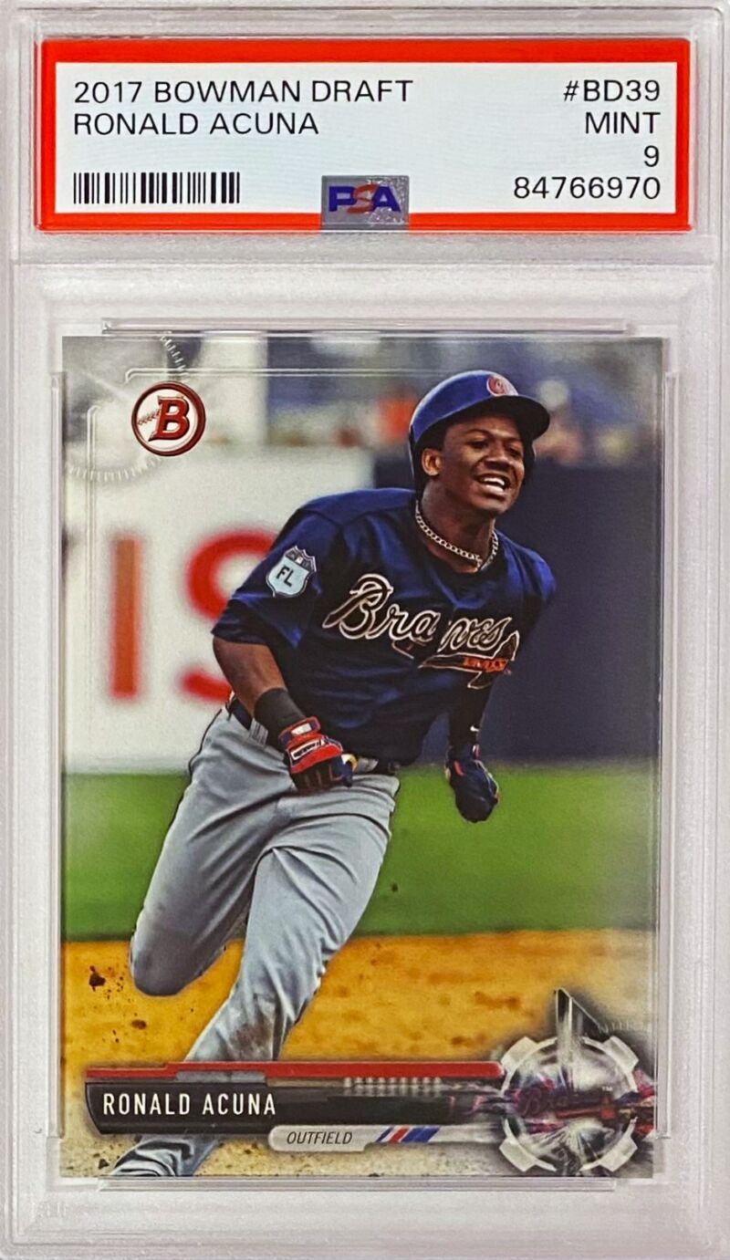 Ronald Acuna Jr 2017 Bowman Atlanta Braves Baseball Graded Prospect