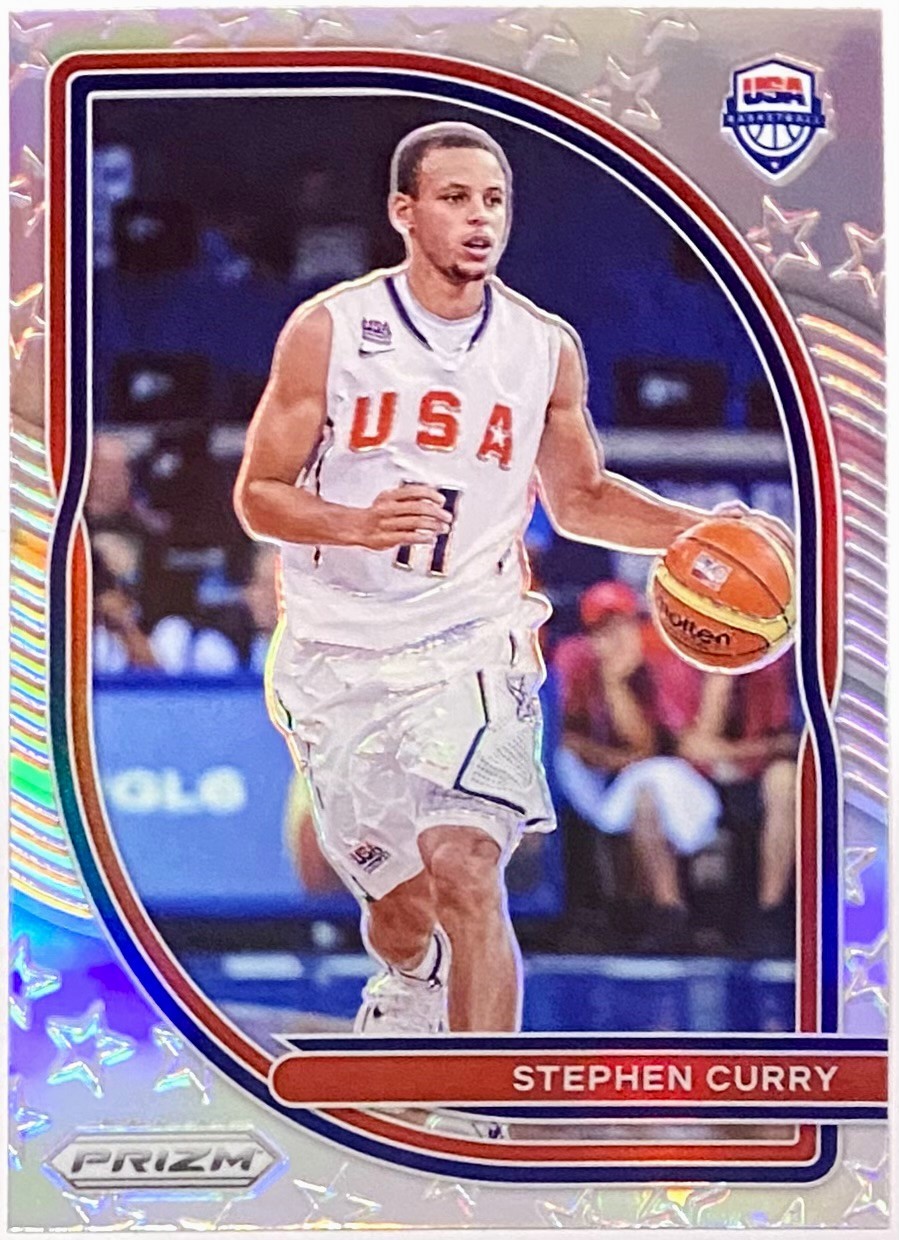 Stephen Curry Panini Prizm Usa Basketball Silver Prizm Card