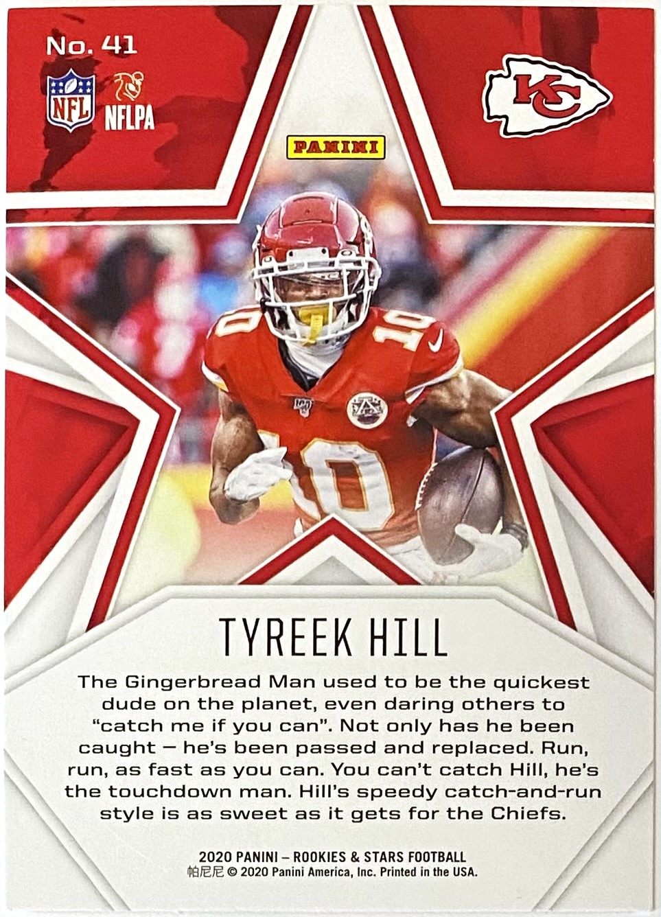 Tyreek Hill Panini Rookies Stars Football Kansas City Chiefs