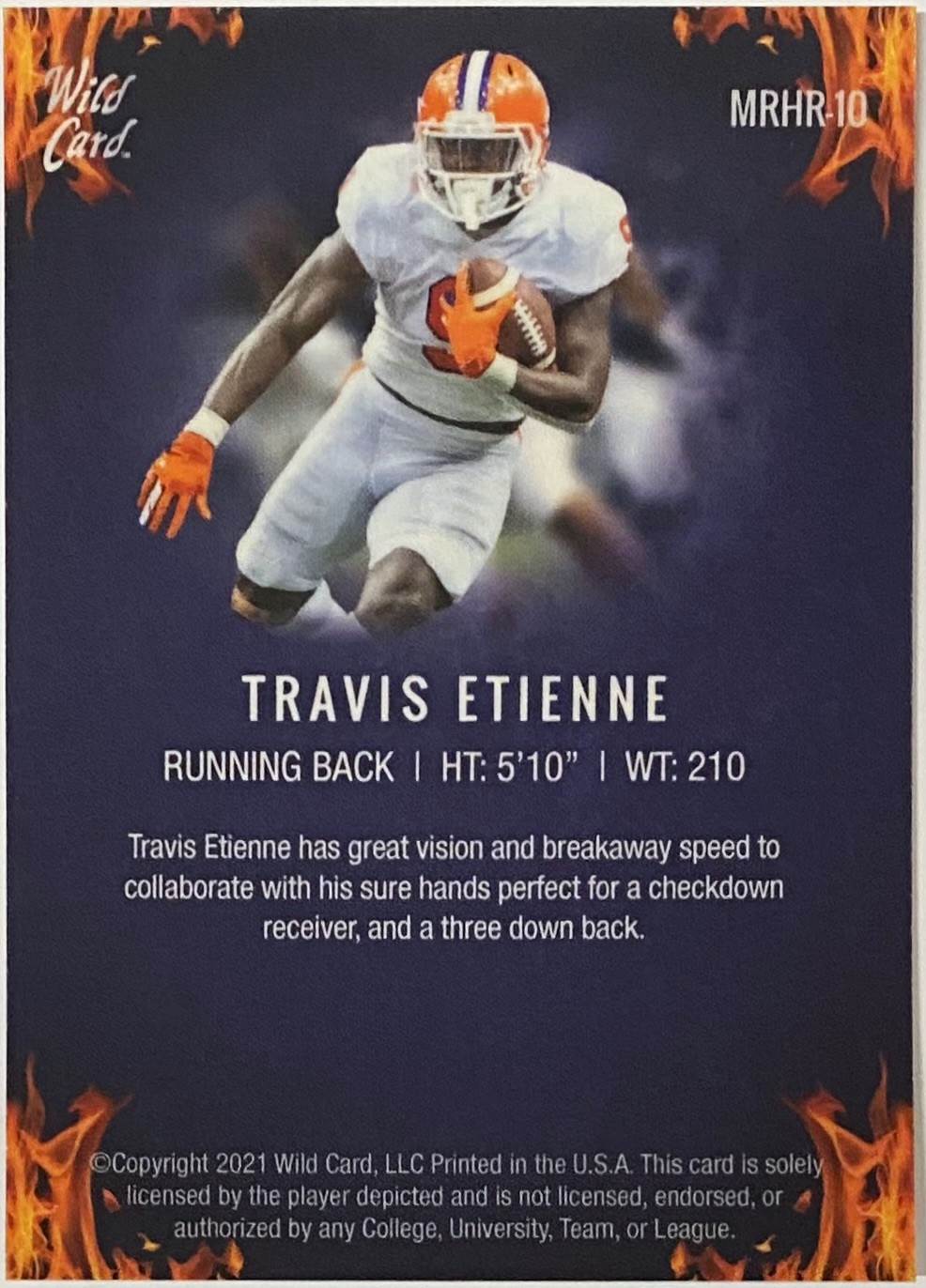 Travis Etienne Panini Chronicles Draft Picks Clemson Tigers