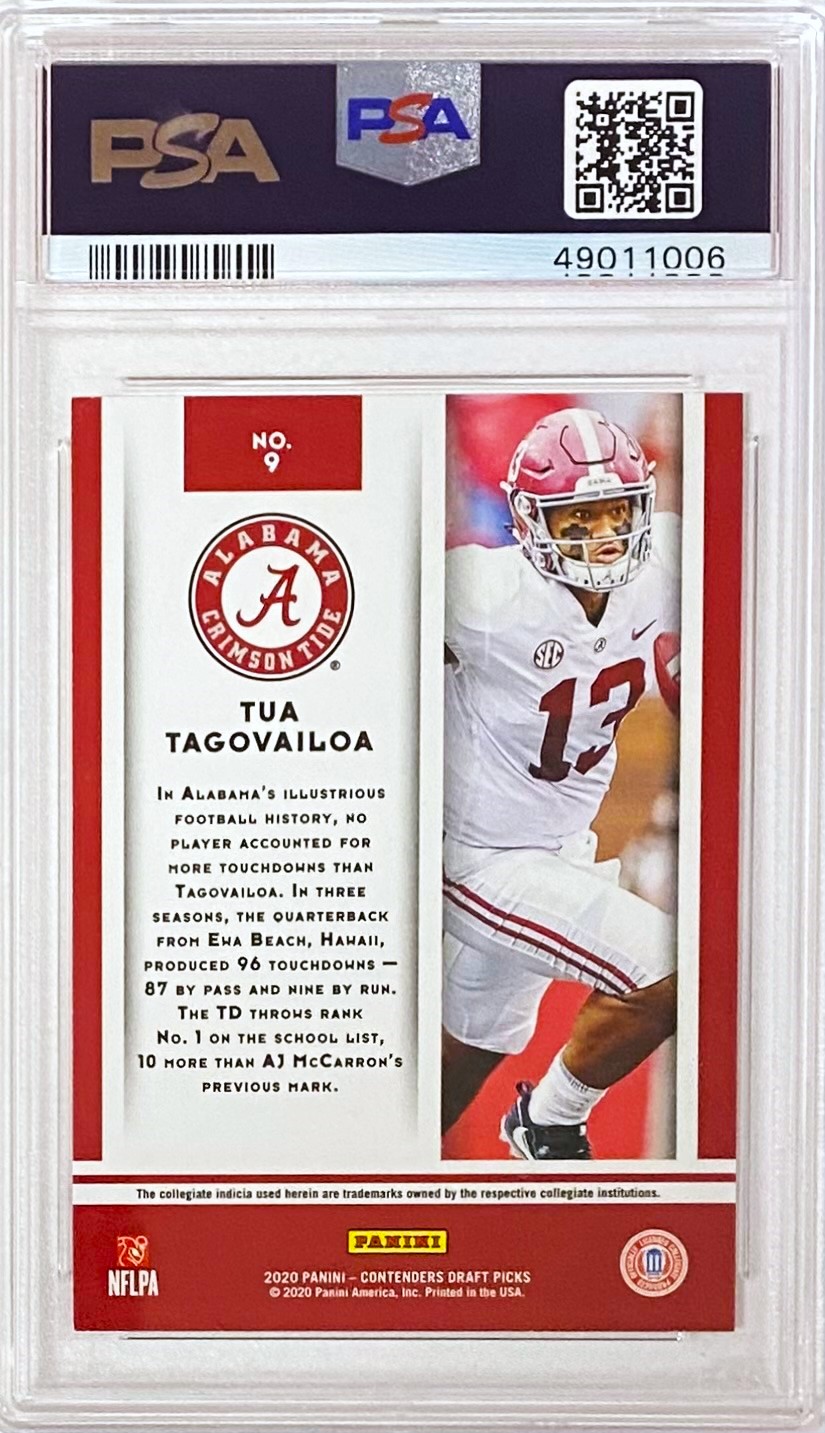 Tua Tagovailoa Panini Contenders Draft Picks Football Alabama