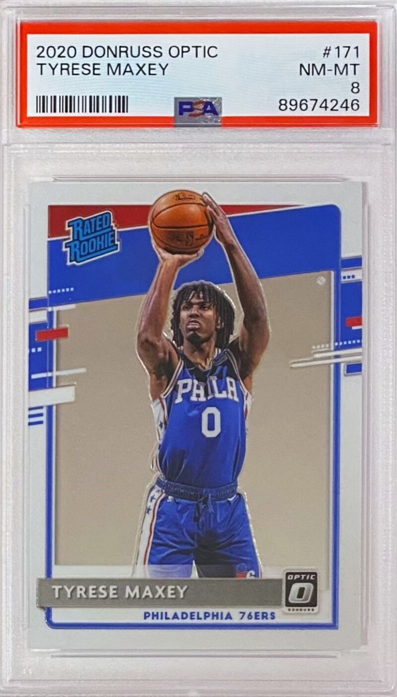 Tyrese Maxey 2020 21 Panini Donruss Optic Basketball Philadelphia 76ers