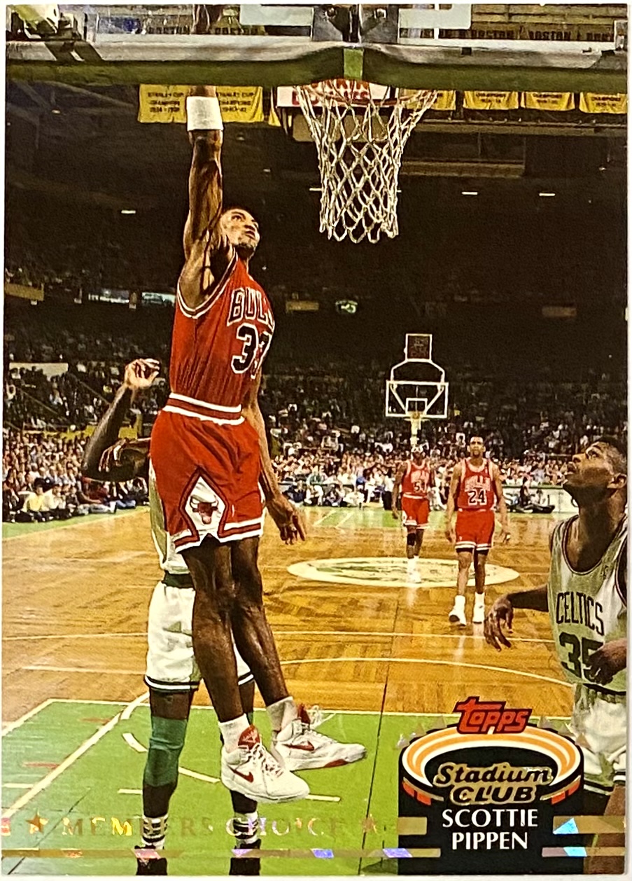 Scottie Pippen 1992-93 Topps Stadium Club Chicago Bulls Basketball ...