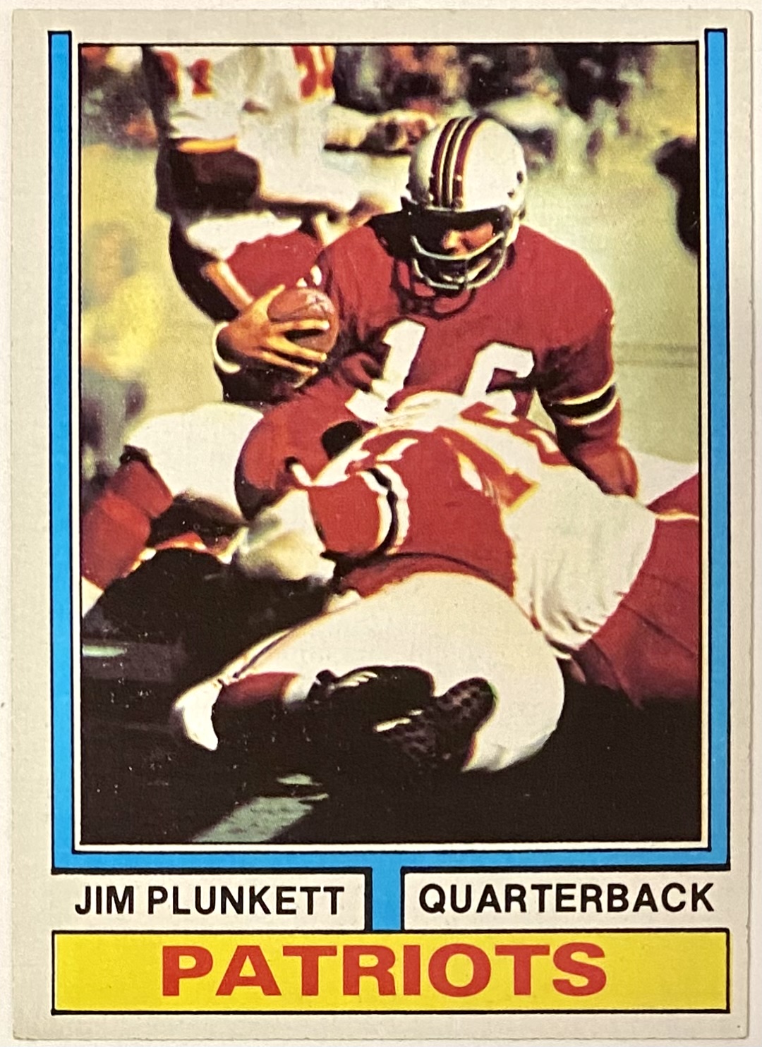 Jim Plunkett 1974 Topps New England Patriots Football Card – KBK Sports