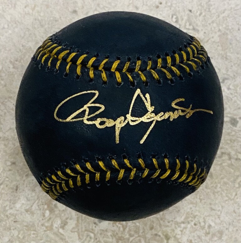 Roger Clemens Autographed Black & Gold Official Major League Baseball ...