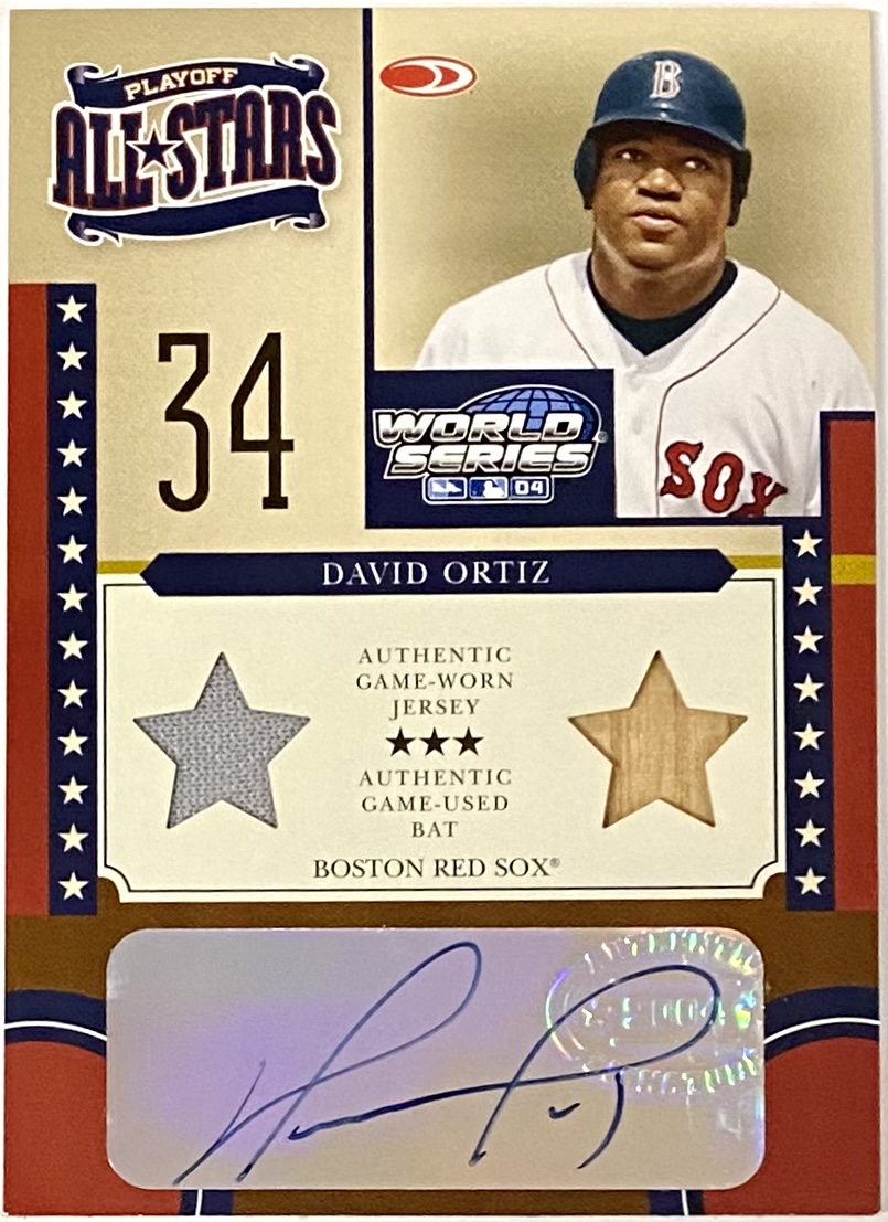 David Ortiz Game Worn Jersey Baseball Card