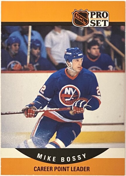 Mike Bossy 1990-91 Pro Set New York Islanders Hockey Card - KBK Sports