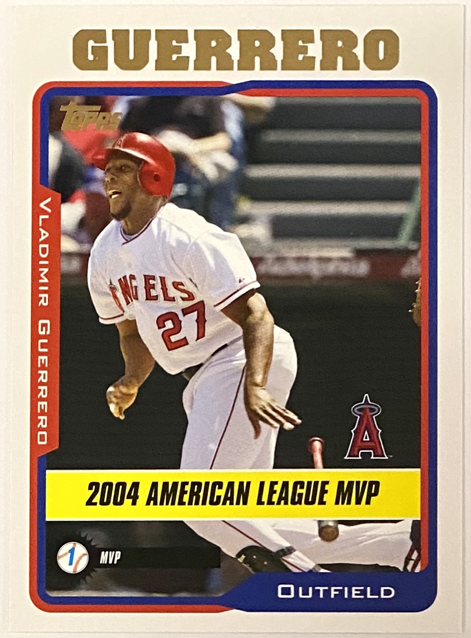 Vladimir Guerrero 2004 Topps Anaheim Angels Baseball American League MVP  Card (HOF) - KBK Sports