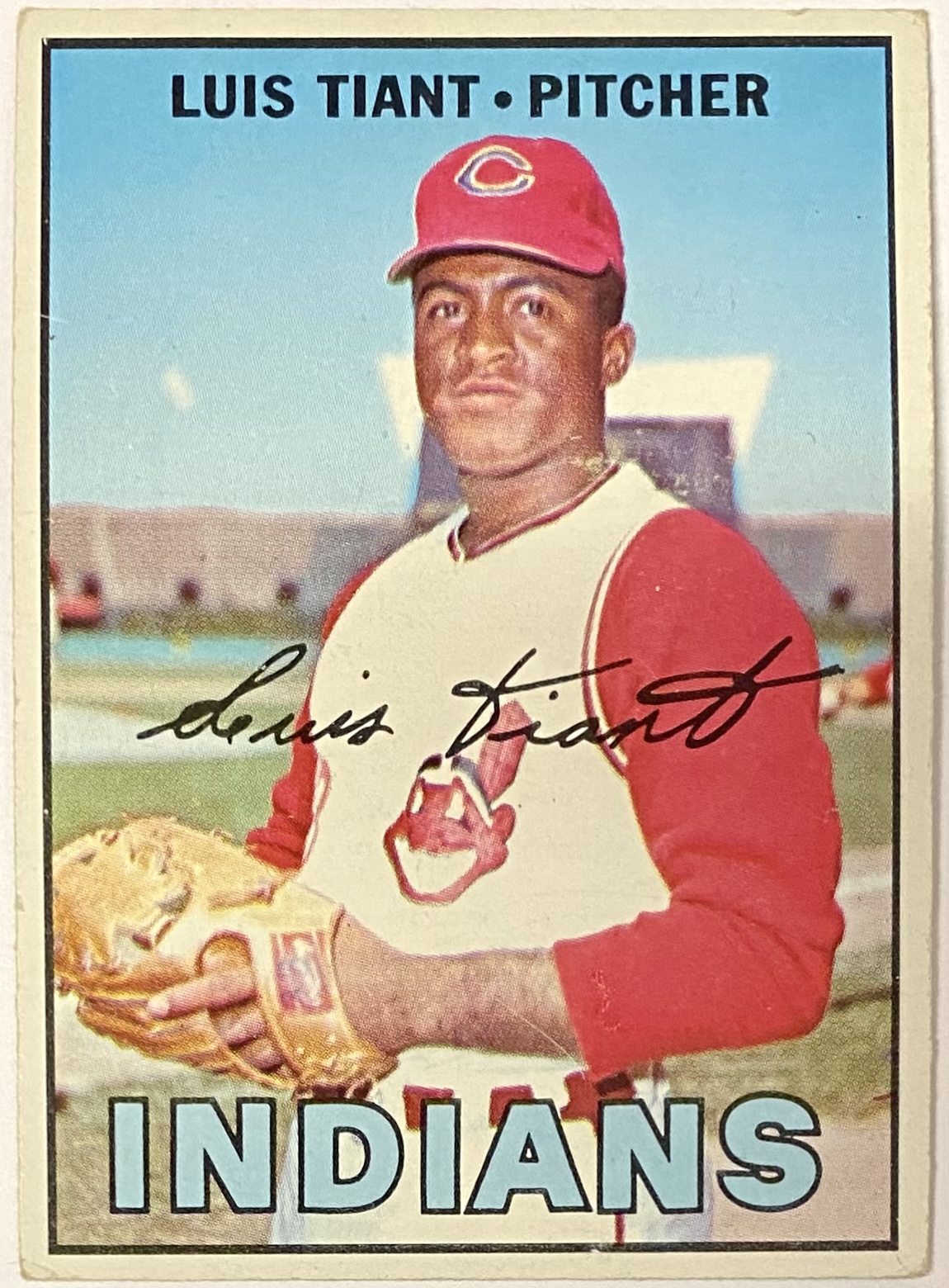 Luis Tiant with the Cleveland Indians. Tiant played for the