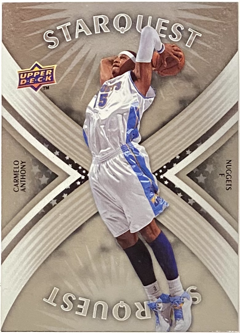 Carmelo Anthony 200809 Upper Deck Basketball Denver Nuggets Starquest