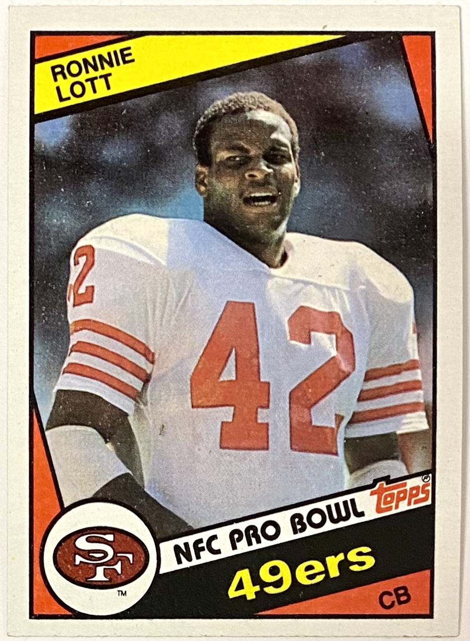 Ronnie Lott 1984 Topps San Francisco 49ers Football Card – KBK Sports