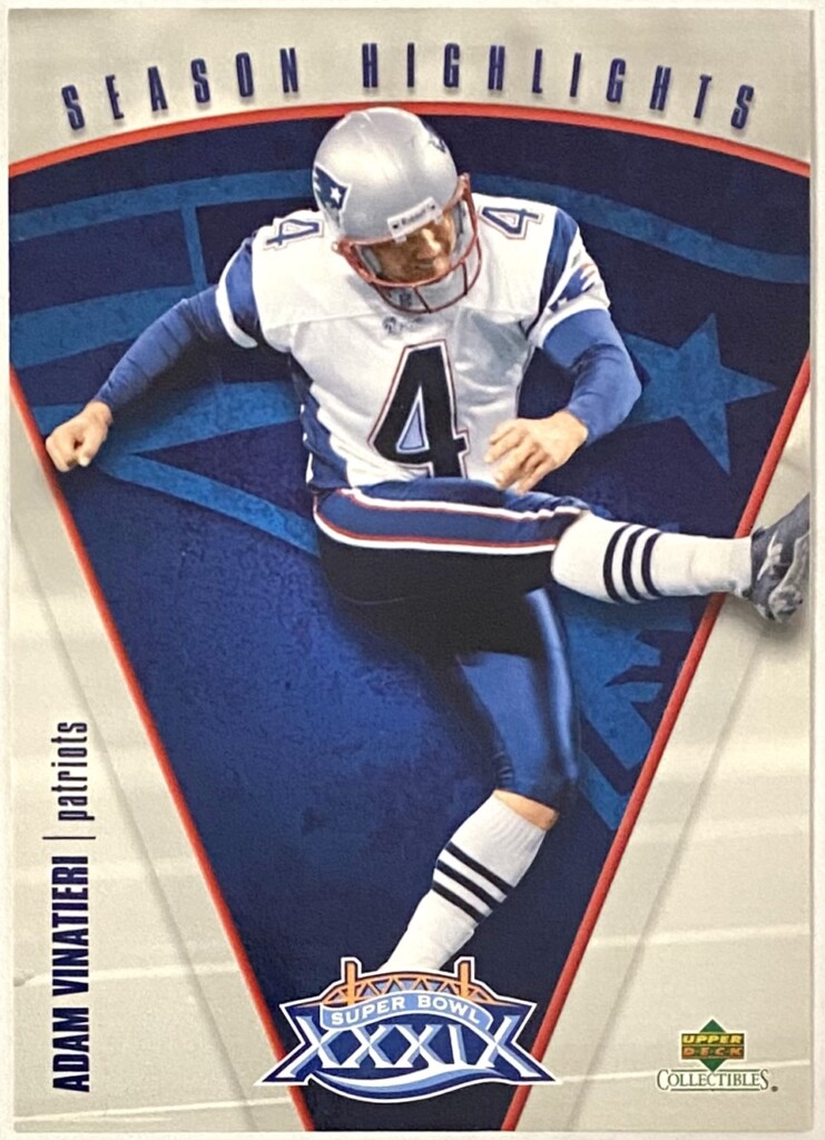 Adam Vinatieri 2005 Upper Deck Collectibles New England Patriots ...