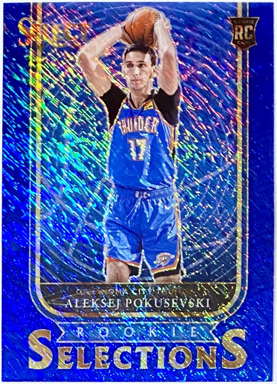 Aleksej Pokusevski 2020-21 Panini Select Basketball Oklahoma City Thunder  Blue Rookie Selections Card - KBK Sports