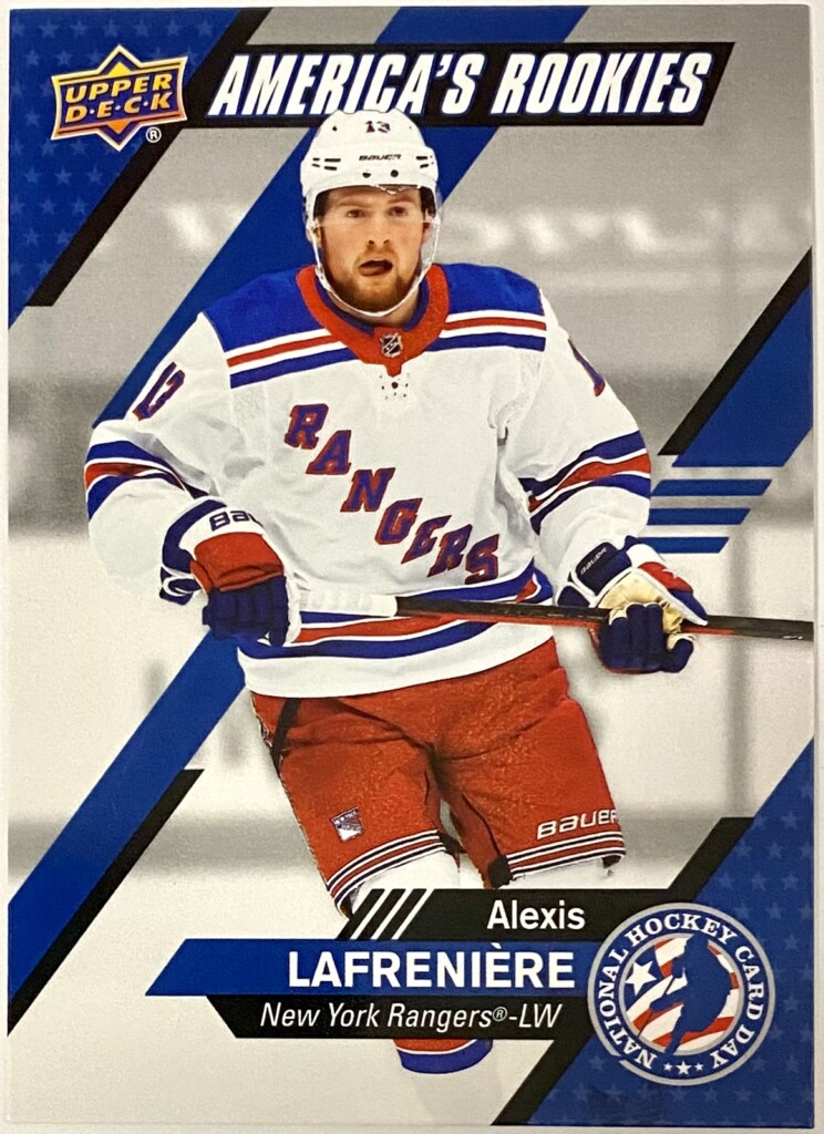 Alex Lafrenière 2021 Upper Deck National Hockey Card Day New York ...