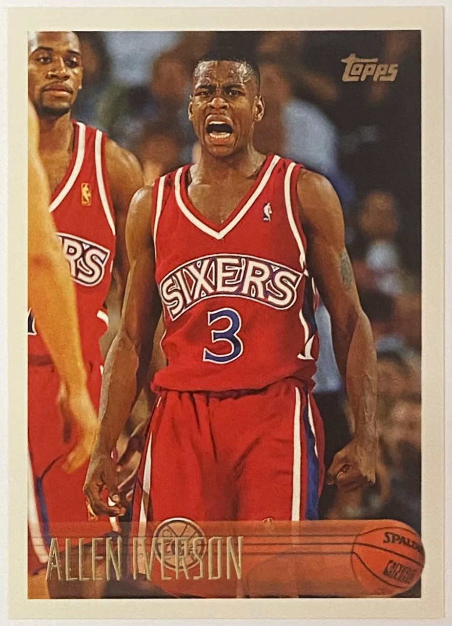 Allen Iverson 1996-97 Topps Philadelphia 76ers Basketball Rookie Card - KBK  Sports