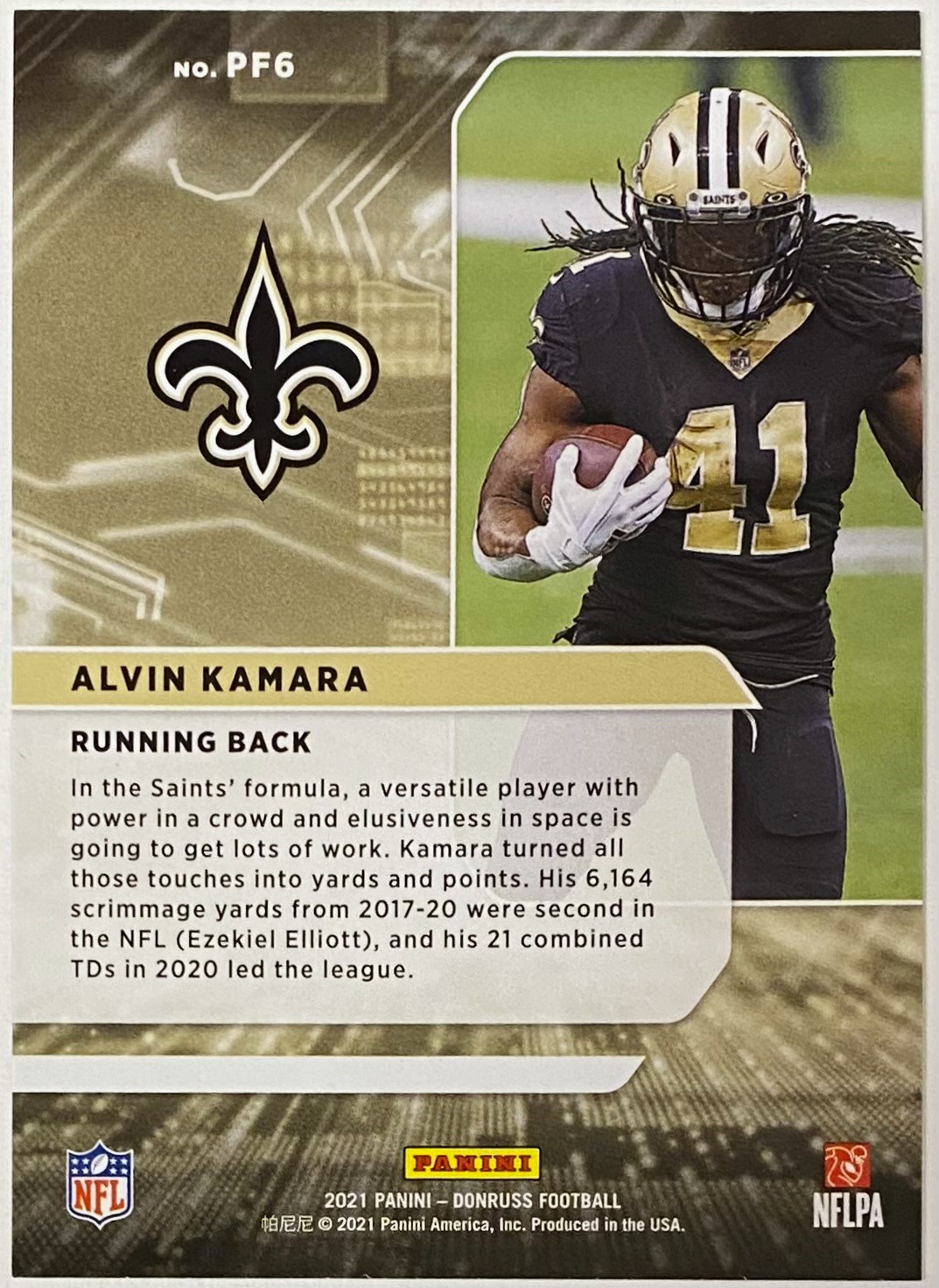 Alvin Kamara Card high quality Lot