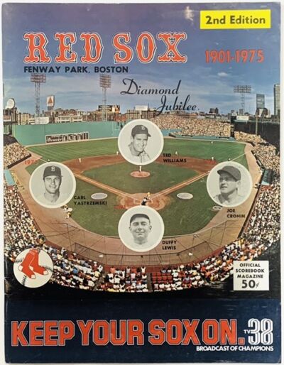 Boston Red Sox 1975 Official Second Edition Scorebook Magazine - KBK Sports