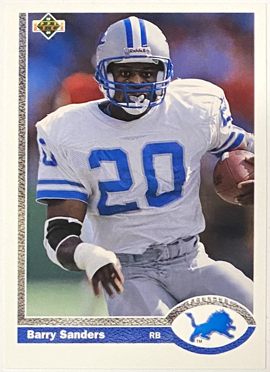 Barry Sanders 1991 Upper Deck Detroit Lions Football Card – KBK Sports