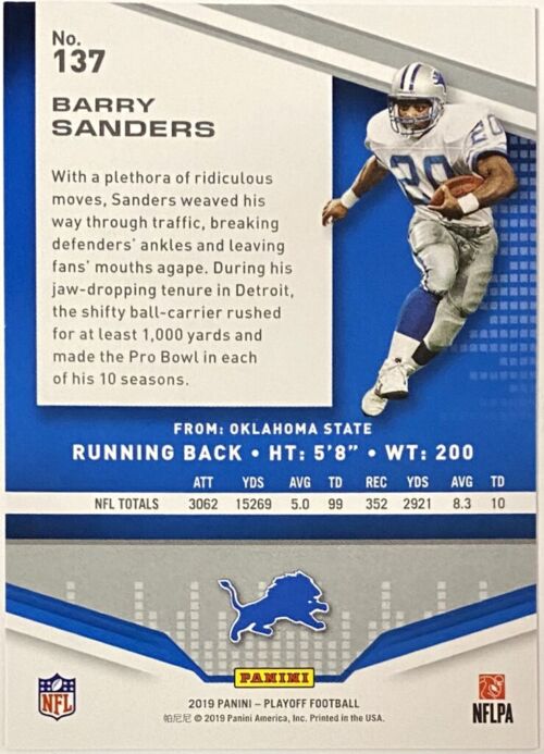 : 1990 Topps # 352 Barry Sanders Detroit Lions (Football