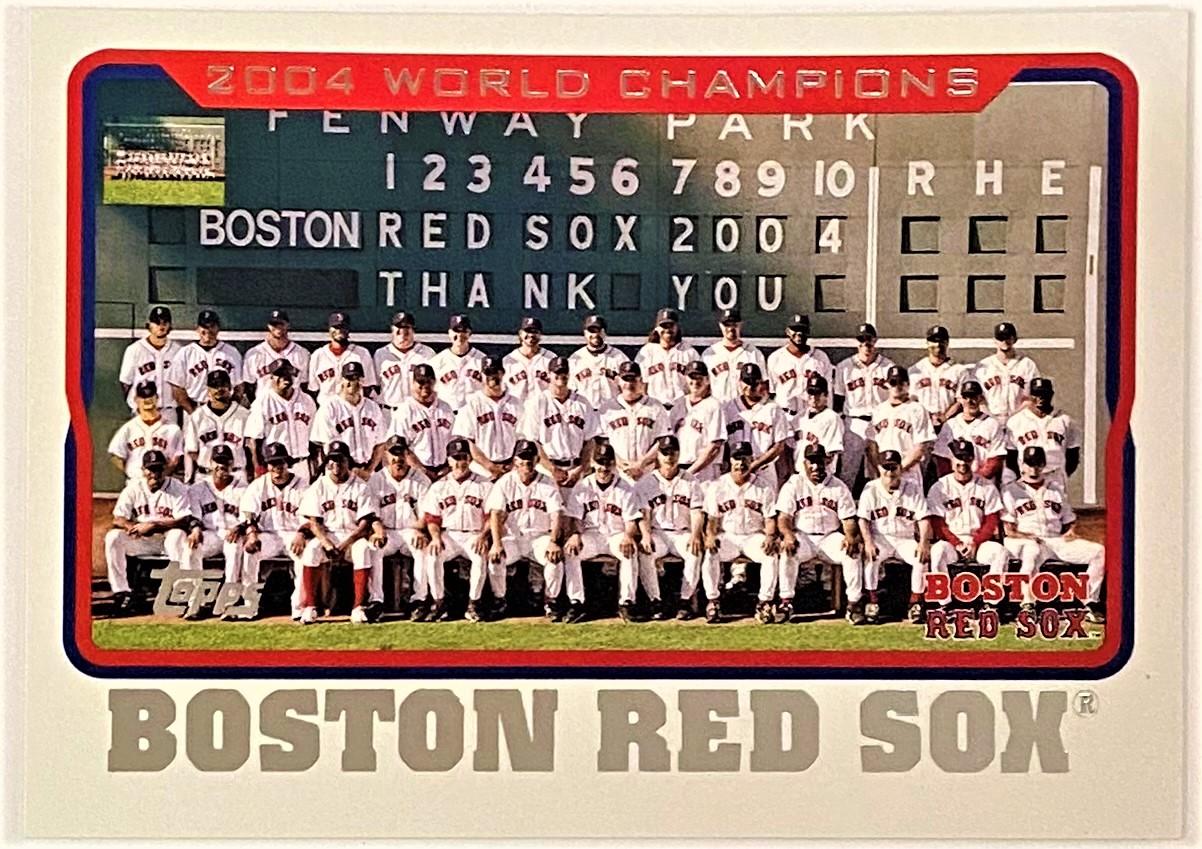 Boston Red Sox 2004 Topps World Series Baseball Team Card (HOF) – KBK ...