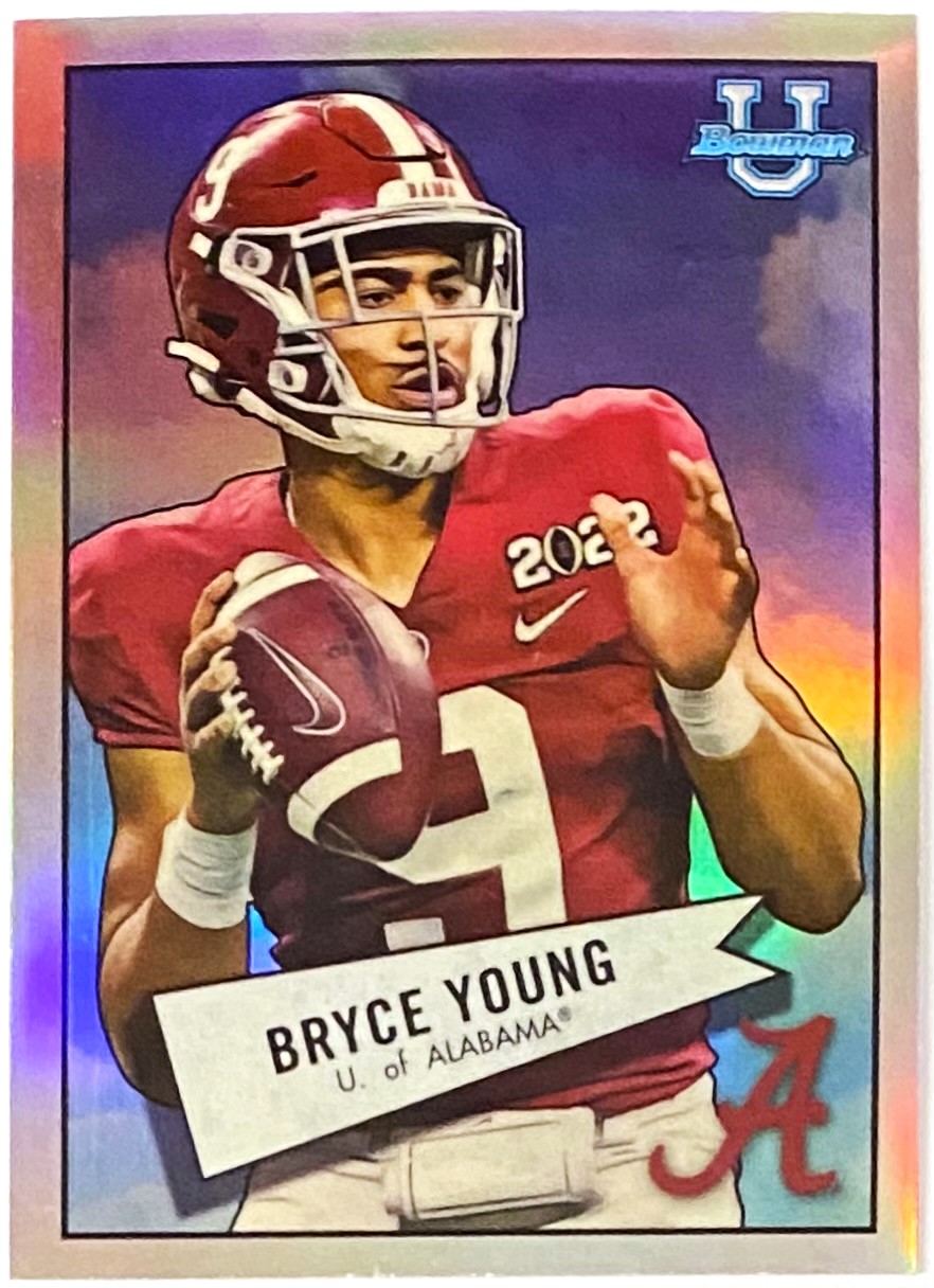 Bryce Young 2022 Bowman University Chrome Alabama Crimson Tide Football ...