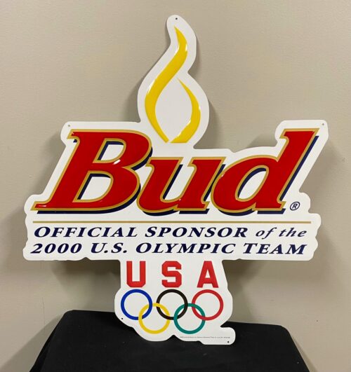 Budweiser 2000 Team USA Olympic 18x22 Metal Beer Sign