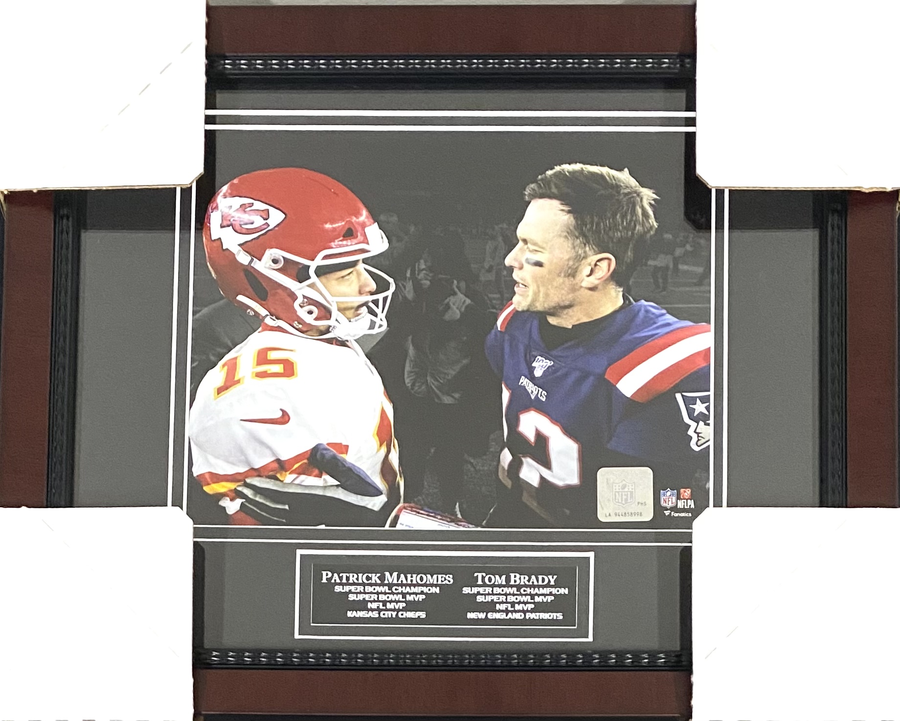 Tom Brady & Patrick Mahomes 11×14 – KBK Sports