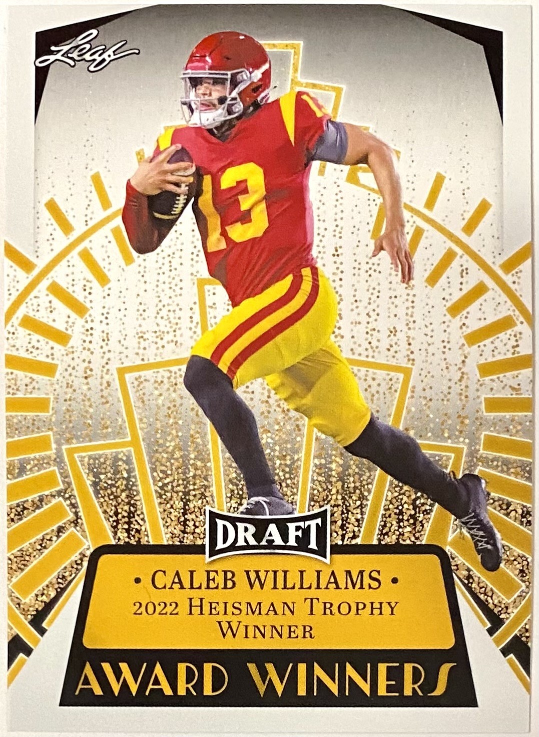 Caleb Williams 2023 Leaf Draft USC Trojans Football Heisman Trophy